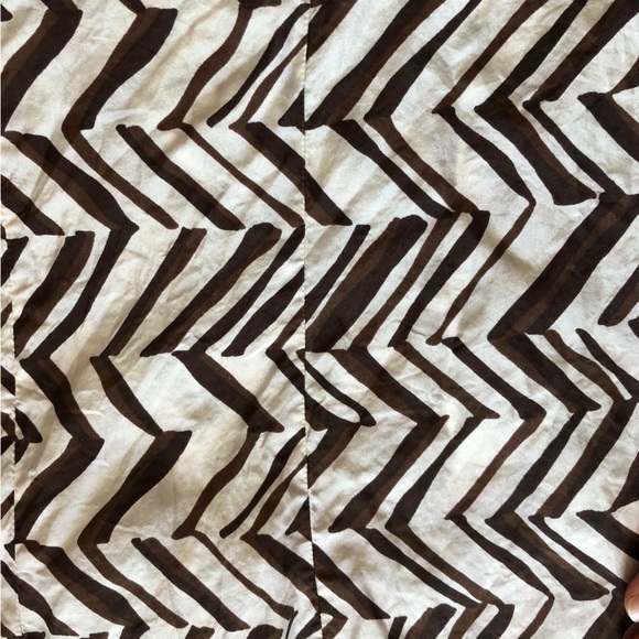 Marni at H&M 100% Silk Dress in Brown & White Size 10 - Picture 5 of 12